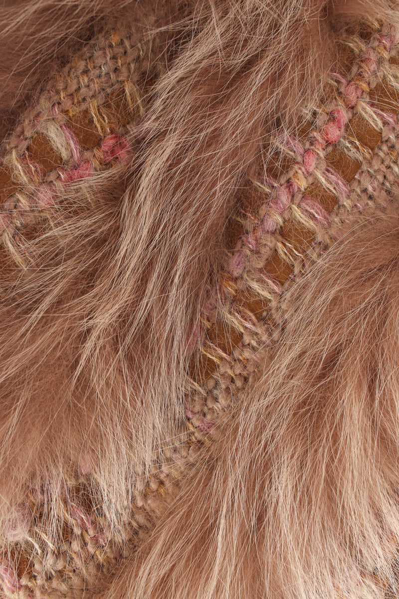 Vintage Schjelde for Caché Woven Mohair Fur Chevron Bomber fur/woven mohair @ Recess LA