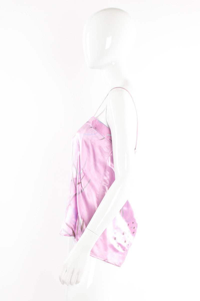 Tranquil Print Silk Top & Skirt Set