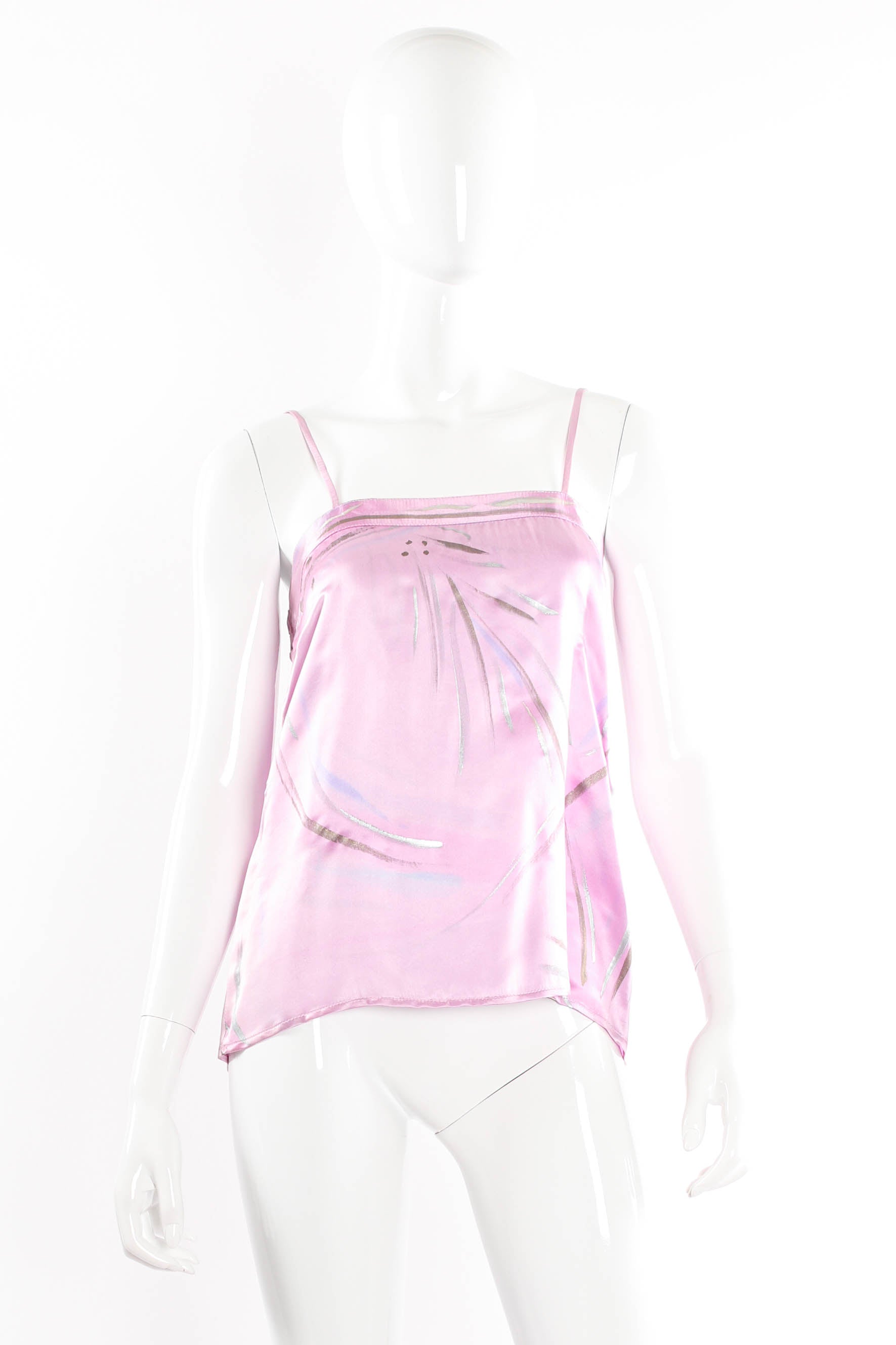 Tranquil Print Silk Top & Skirt Set