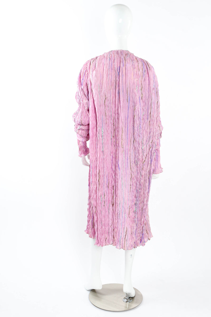 Vintage Shebue Pleated Mirage Top & Skirt Set mannequin duster back@ Recess LA