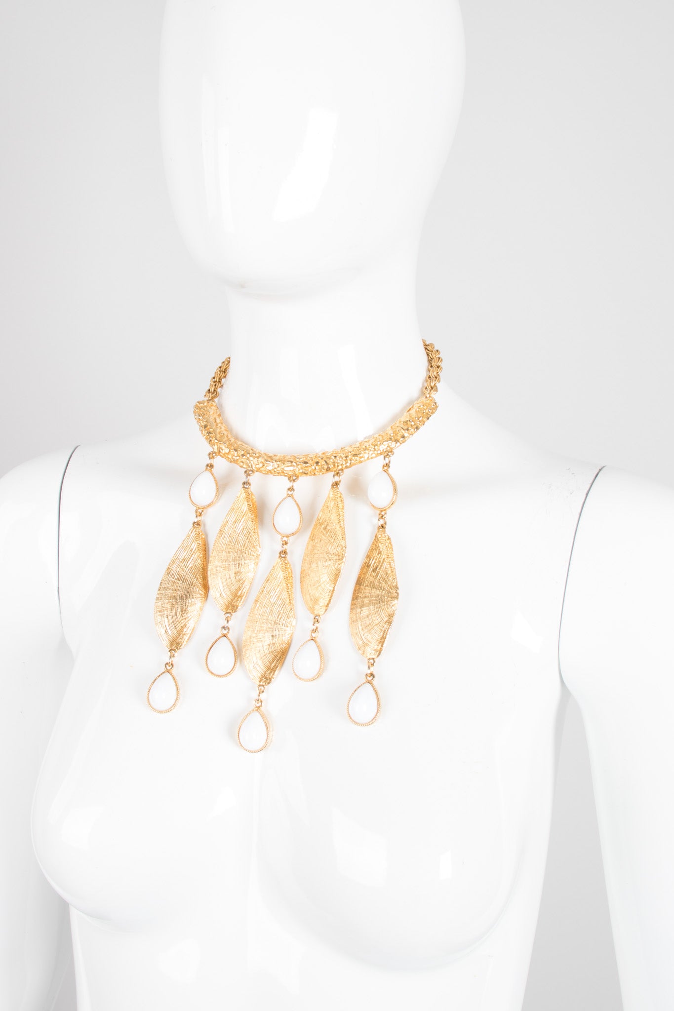 Sunray Venus Shell Vintage Waterfall Bib Collar Necklace