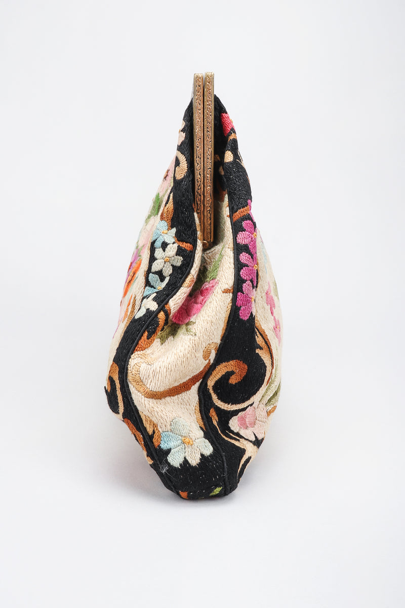 Vintage Beaded Tapestry Evening Clutch Bag