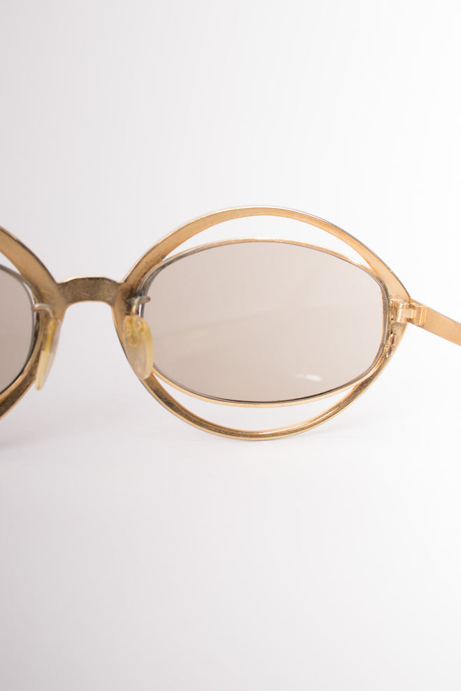 Silhouette Vintage Orbit Oval Cutout Sunglasses