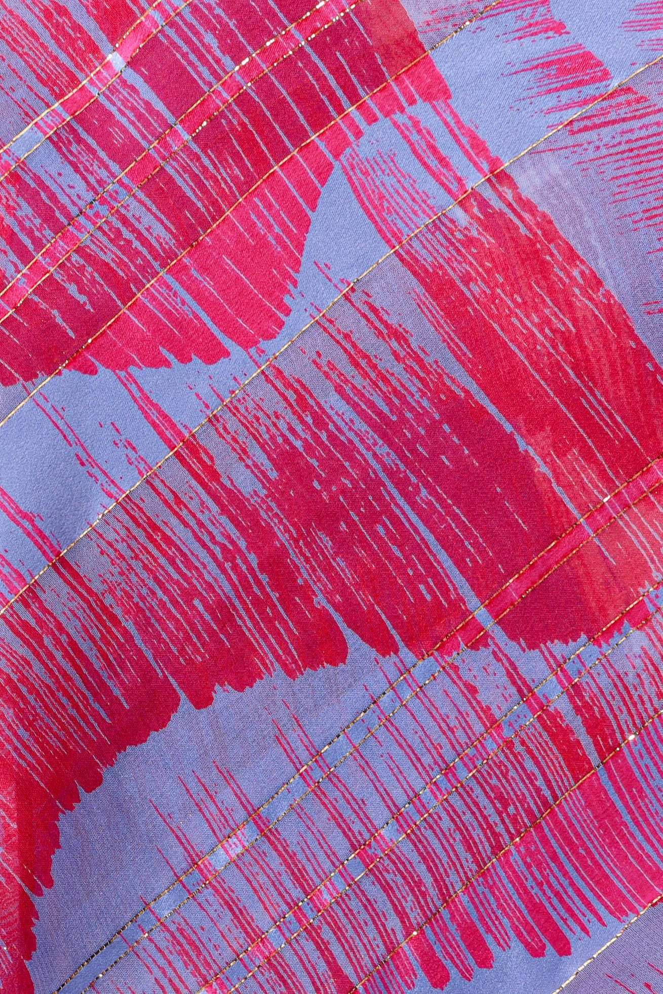 Vintage The Silk Farm Mirage Brush Strokes Dress fabric/print detail @ Recess LA