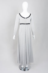 Rudi Gernreich Metallic Lamé Cross My Heart Empire Waist Dress