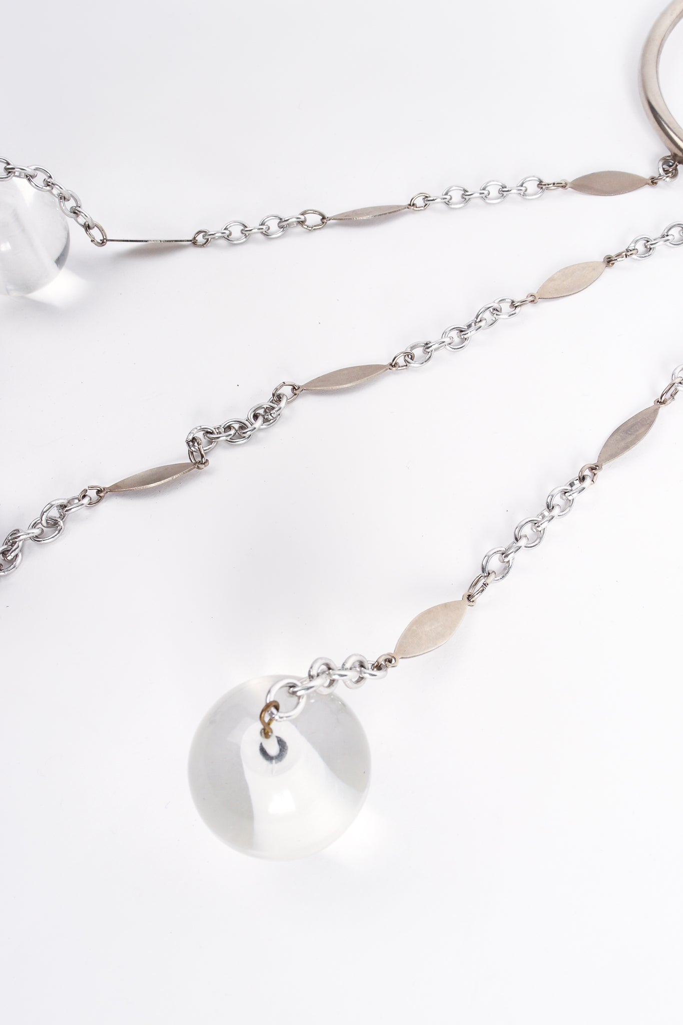 Vintage Space Age Collar Lucite Ball Drop Necklace at Recess LA