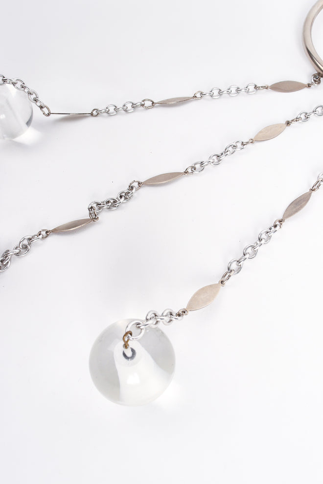 Vintage Space Age Collar Lucite Ball Drop Necklace at Recess LA