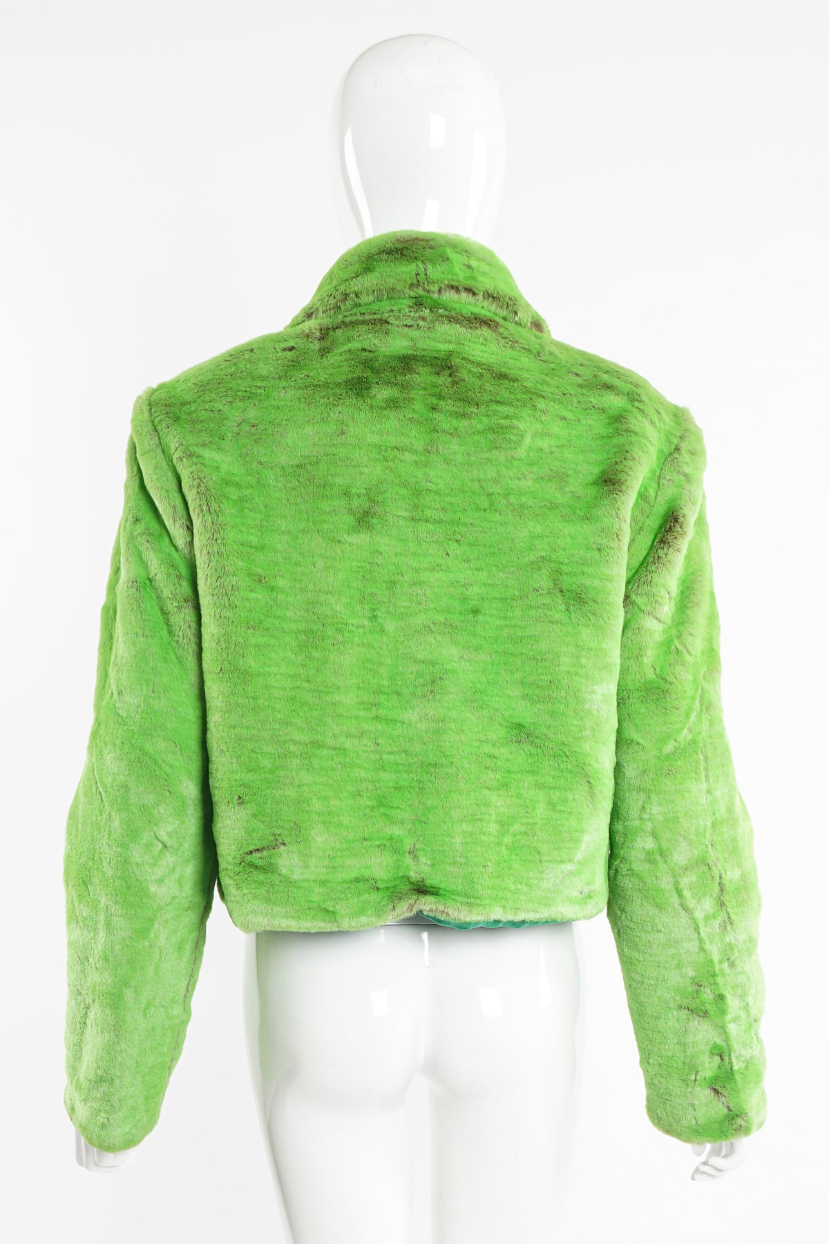 Vintage Sin by Morgan Cooper Lime Faux Fur Collar Jacket – Recess