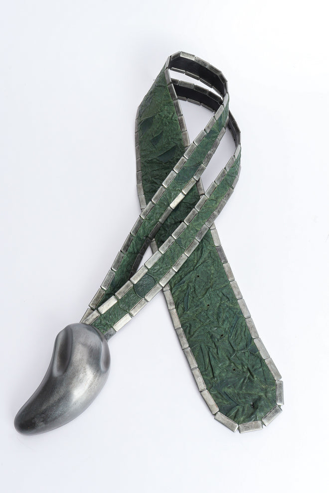 distressed leather wrap belt by Spira loop @recessla