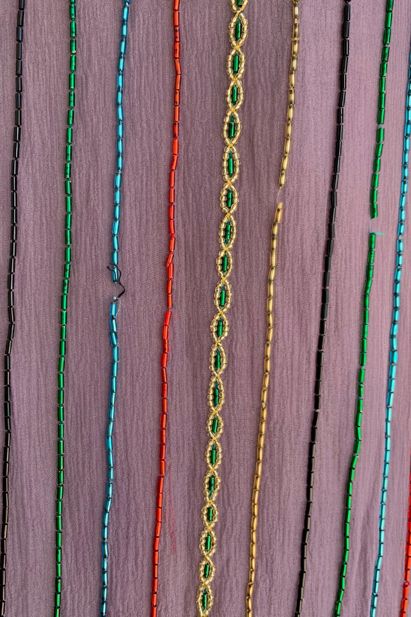 Vintage Sistermax Rainbow Beaded Midi Shift Dress missing beads at Recess