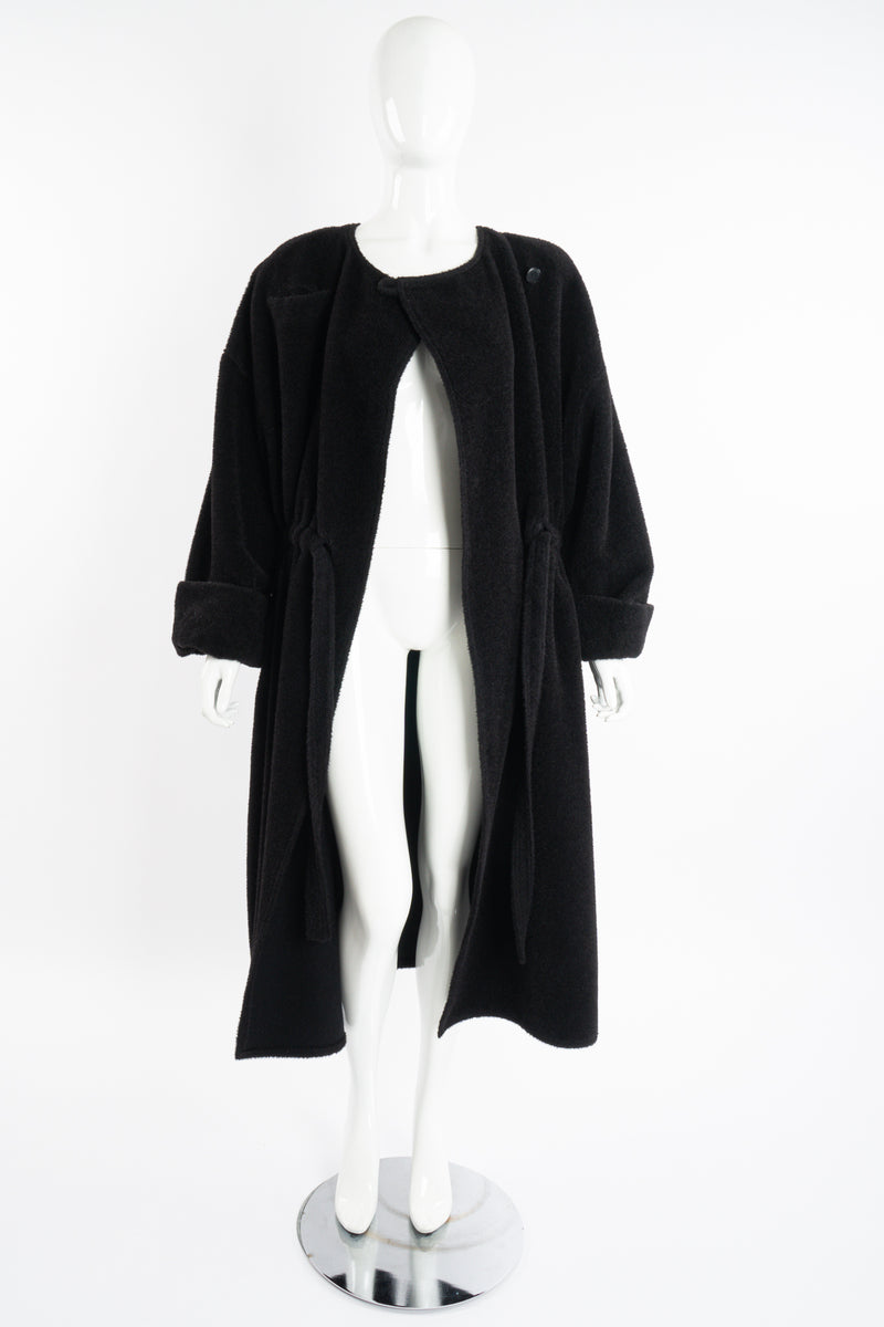 Vintage Sonia Rykiel Fuzzy Alpaca Robe Coat on Mannequin Front open at Recess Los Angeles