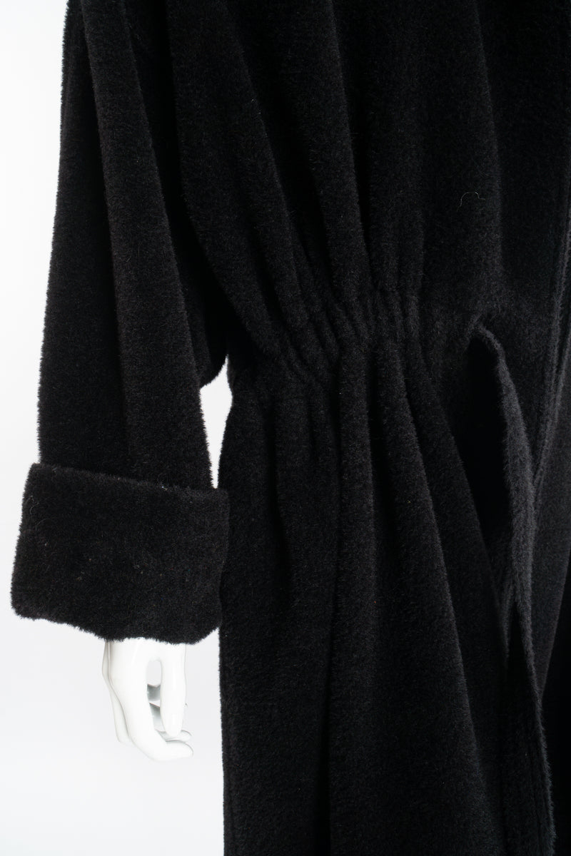 Vintage Sonia Rykiel Fuzzy Alpaca Robe Coat on Mannequin belt detail at Recess Los Angeles
