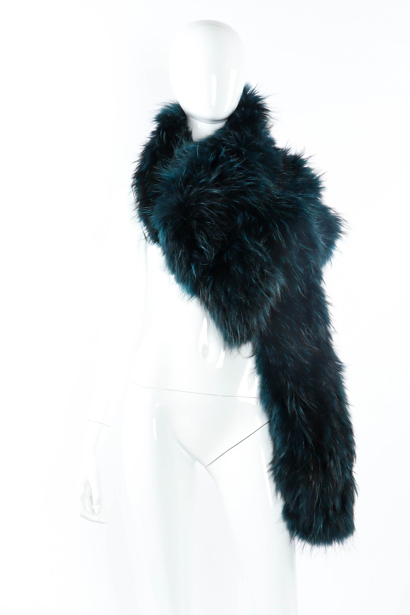 Vintage Sonya Rykiel Fur Crop Sleeve Jacket scarf style @ Recess Los Angeles
