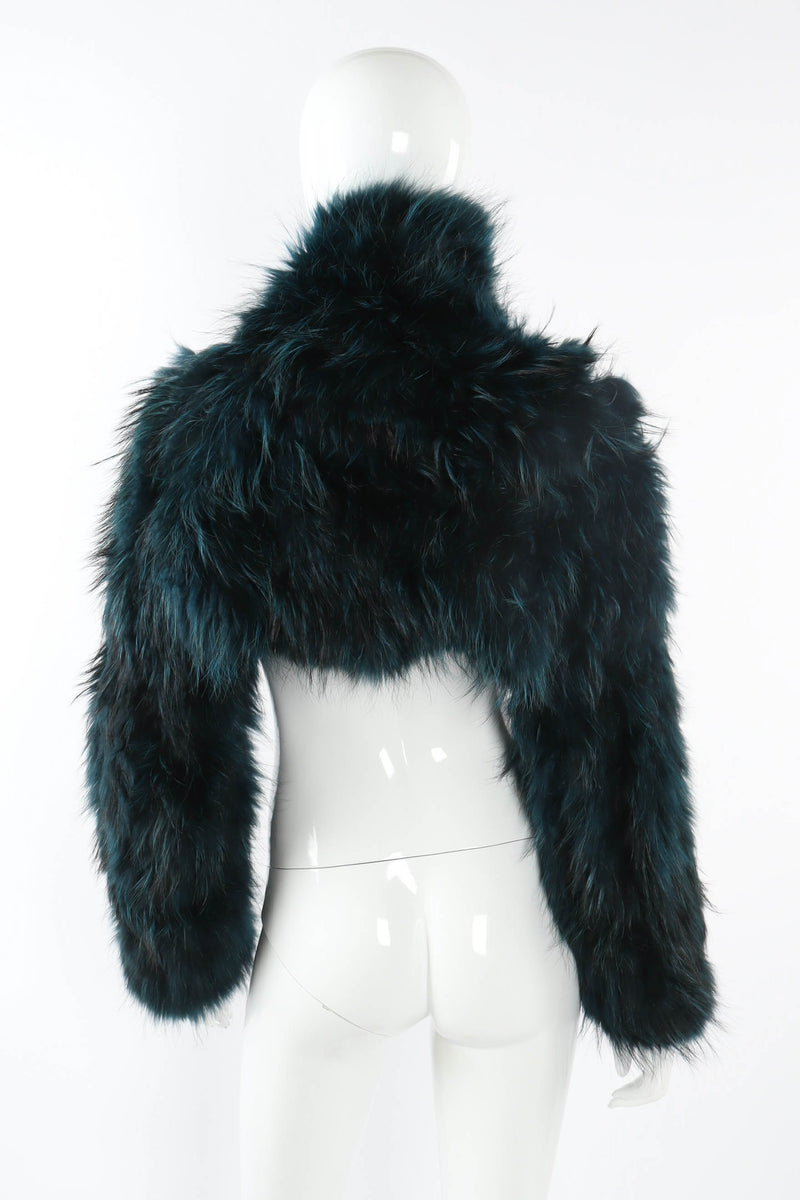 Vintage Sonya Rykiel Fur Crop Sleeve Jacket back @ Recess Los Angeles