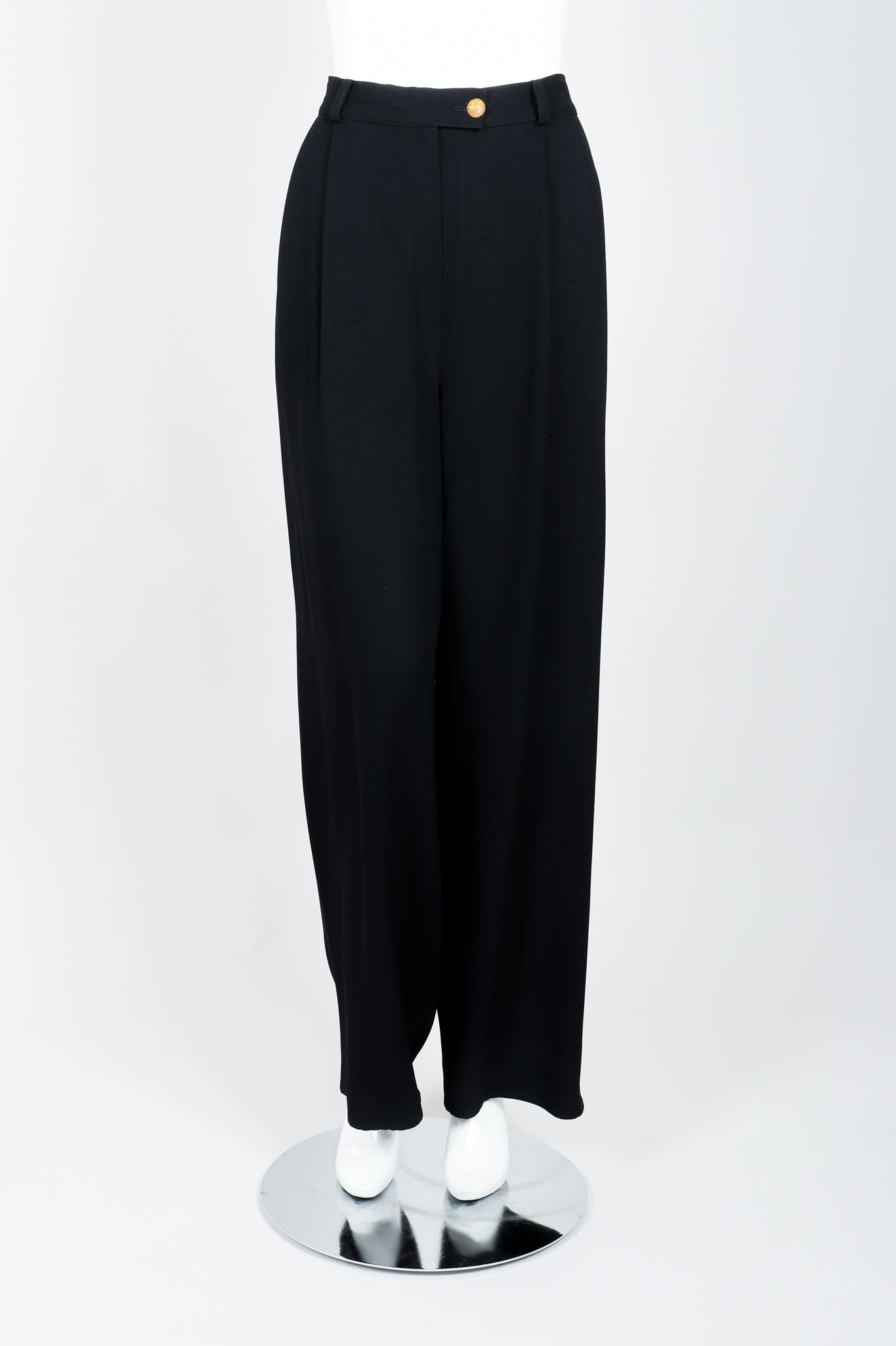 Vintage Sonia Rykiel Crepe Pant Set on mannequin front at Recess Los Angeles