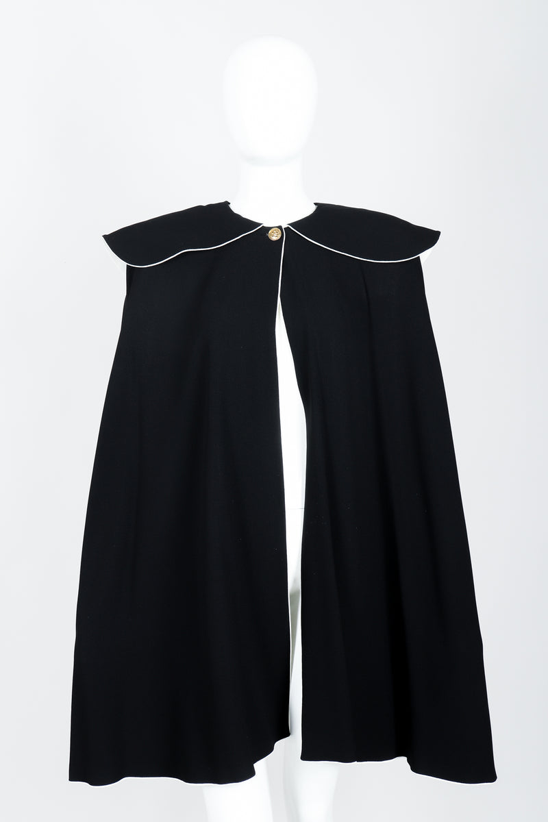 Vintage Sonia Rykiel Crepe Cape Set on mannequin front at Recess Los Angeles