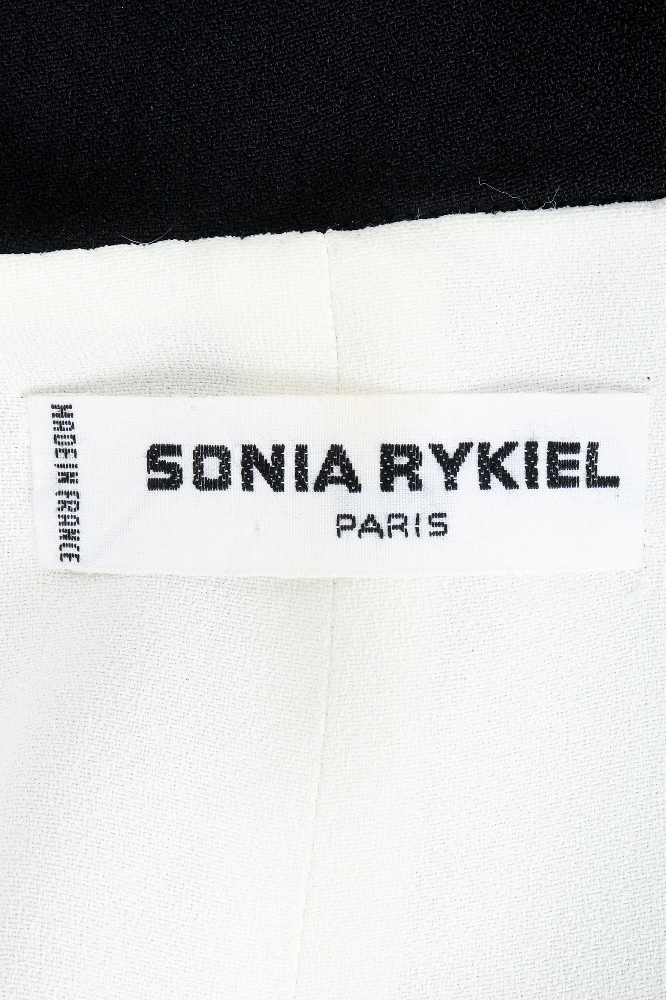 Vintage Sonia Rykiel Crepe Cape label on white lining