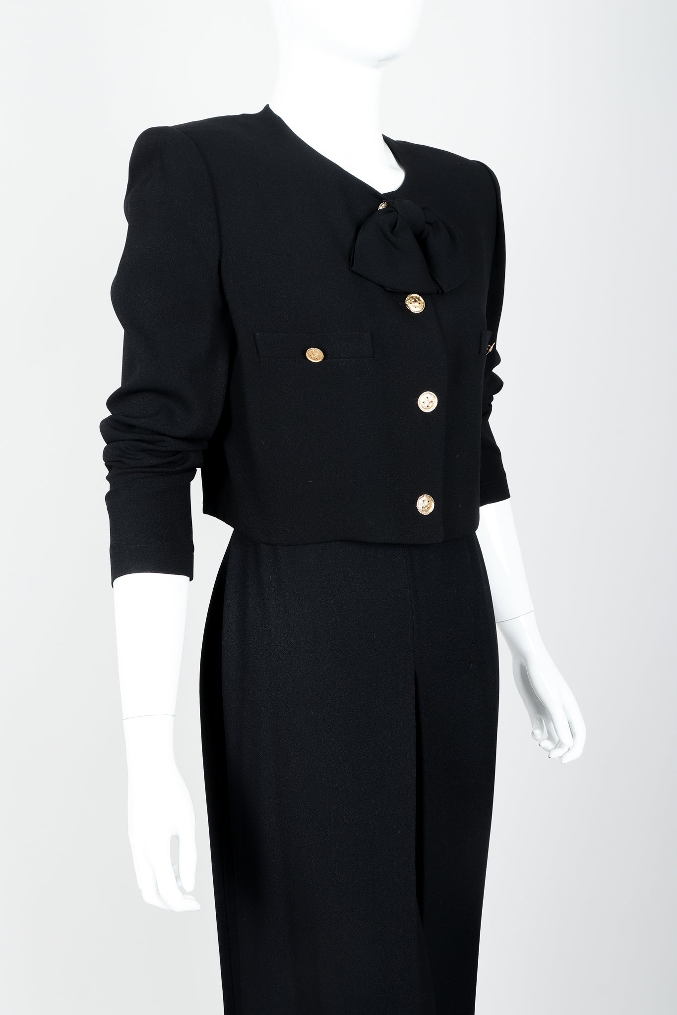 Vintage Sonia Rykiel Chanel Style Boxy Jacket & Pant Suit on Mannequin crop at Recess