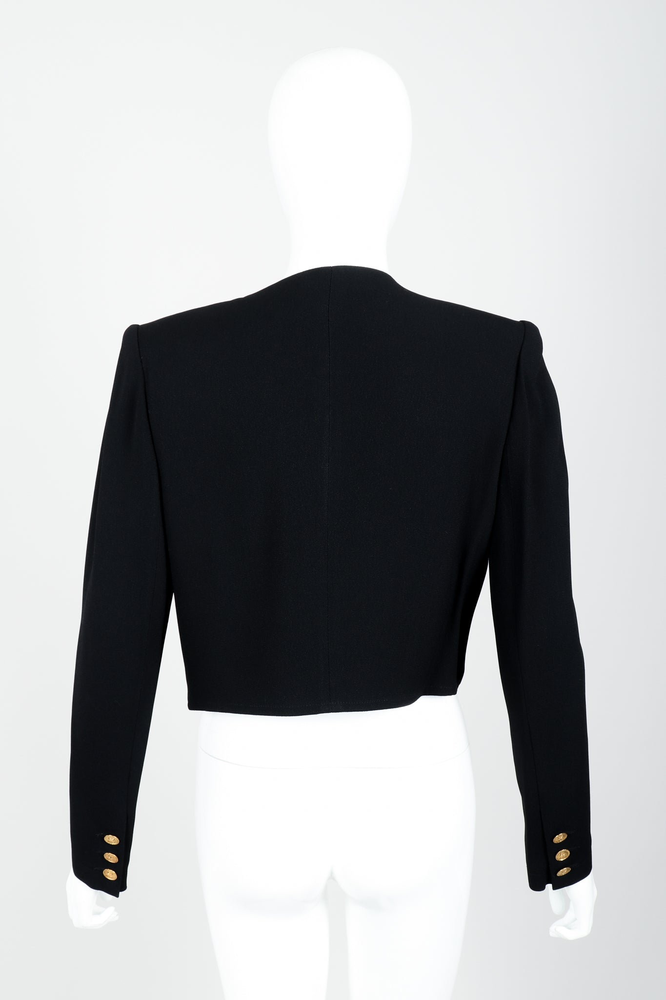 Vintage Sonia Rykiel Chanel Style Boxy Jacket Suit on Mannequin back at Recess