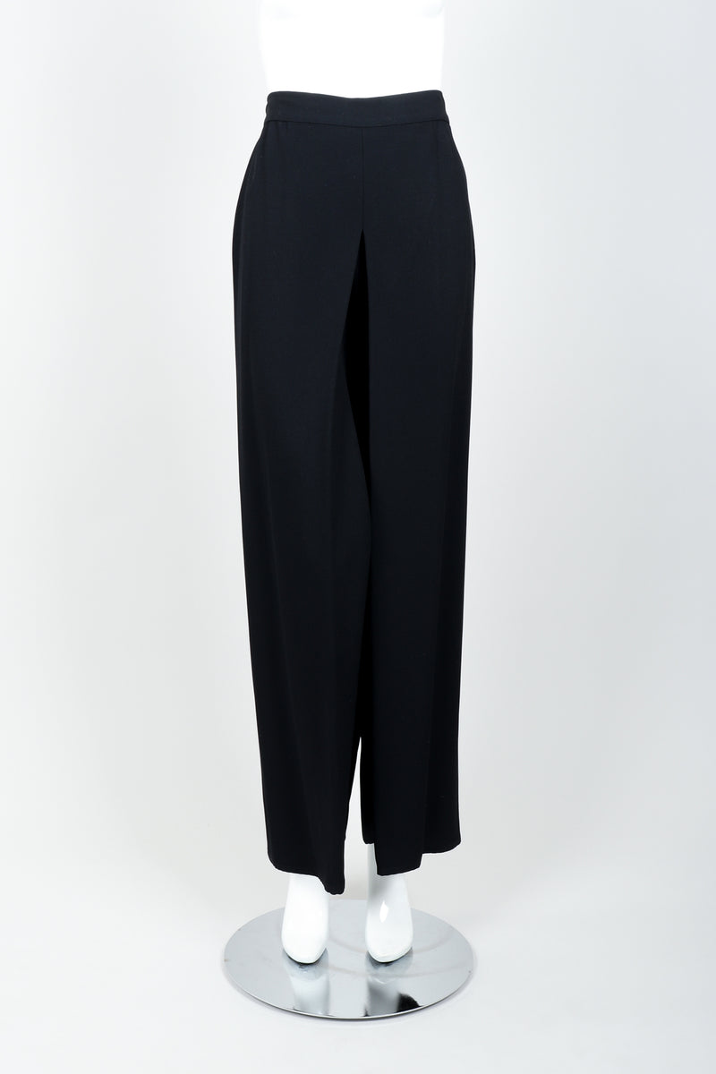 Vintage Sonia Rykiel Chanel Style Crepe Pant Suit on Mannequin front at Recess