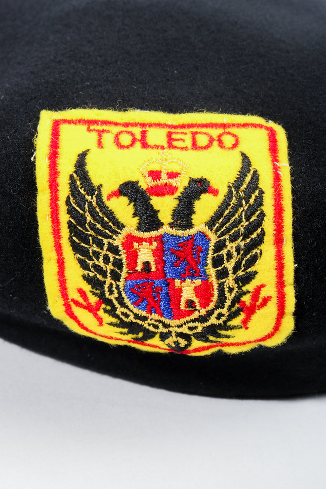 Vintage Sonia Rykiel Wool European Crest Beret badge at Recess