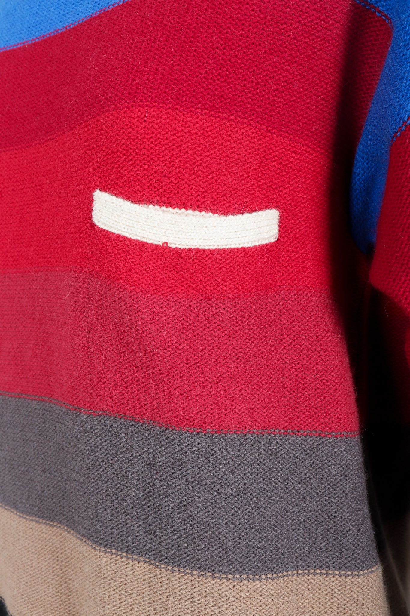 Vintage Sonia Rykiel Ombré Striped Knit Sweater on Mannequin pocket at Recess