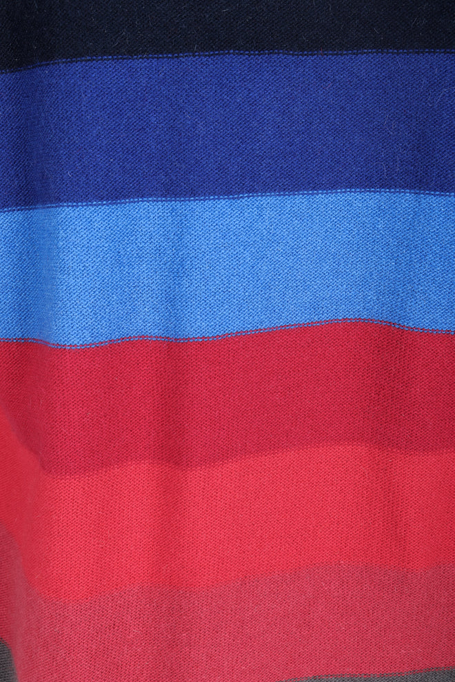 Vintage Sonia Rykiel Ombré Striped Knit Boyfriend Cardigan on Mannequin fabric at Recess