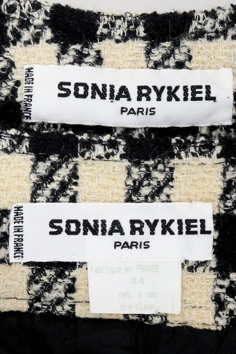 Vintage Sonia Rykiel Labels on fabric