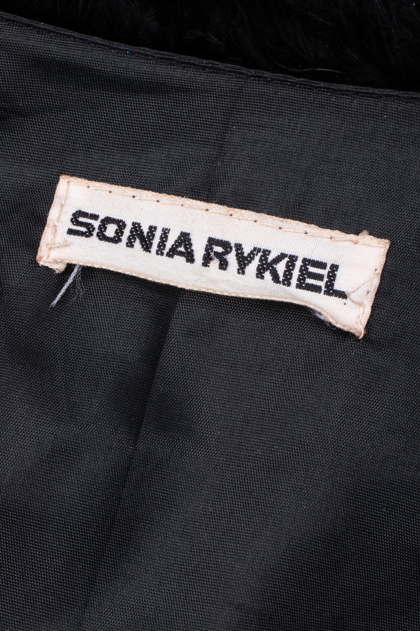 Recess Los Angeles Vintage Sonia Rykiel Long Marabou Feather Rockstar Stage Cape