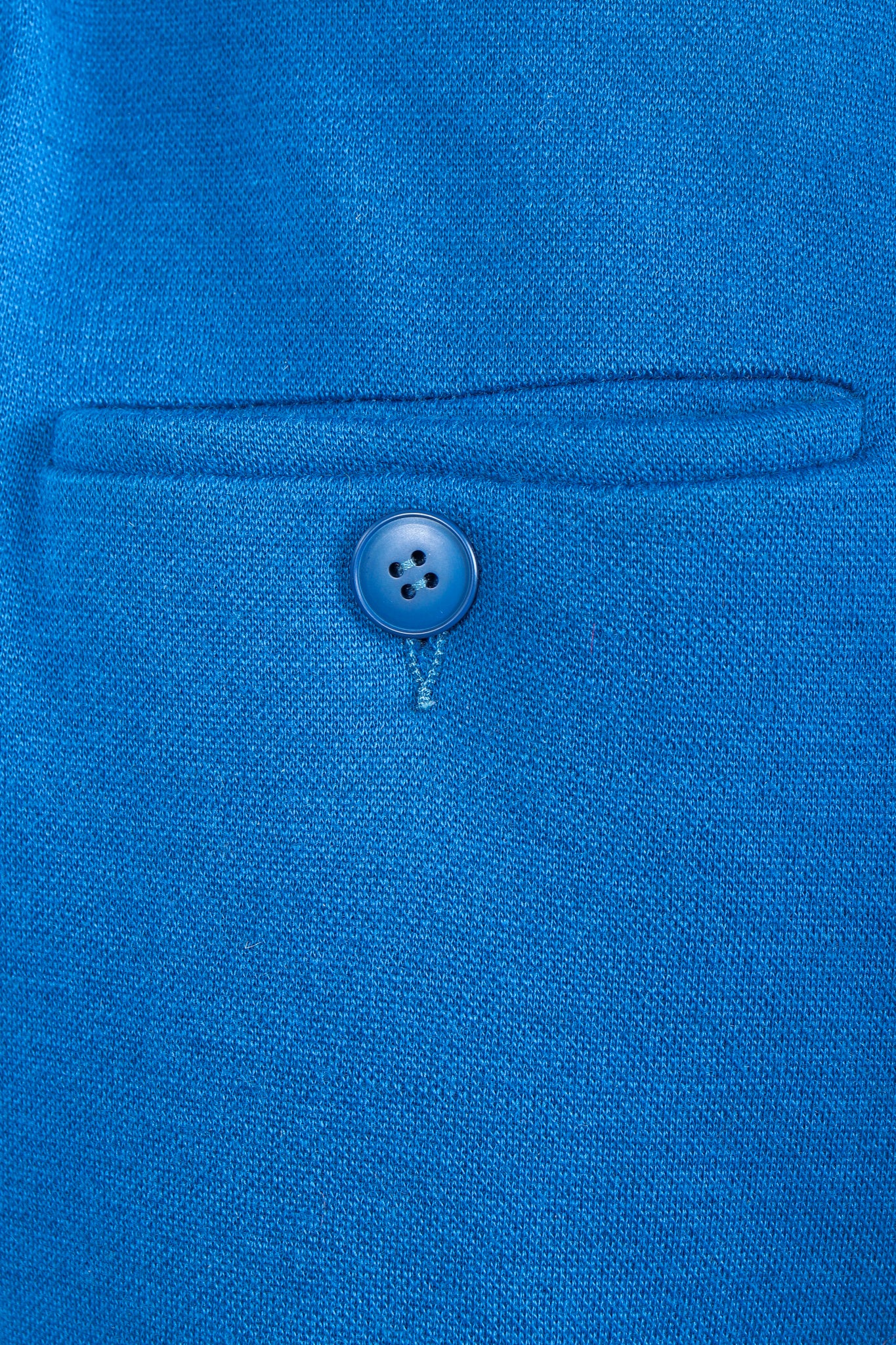 Vintage Sonia Rykiel Blue Knit Pleated Pant Set back pocket detail