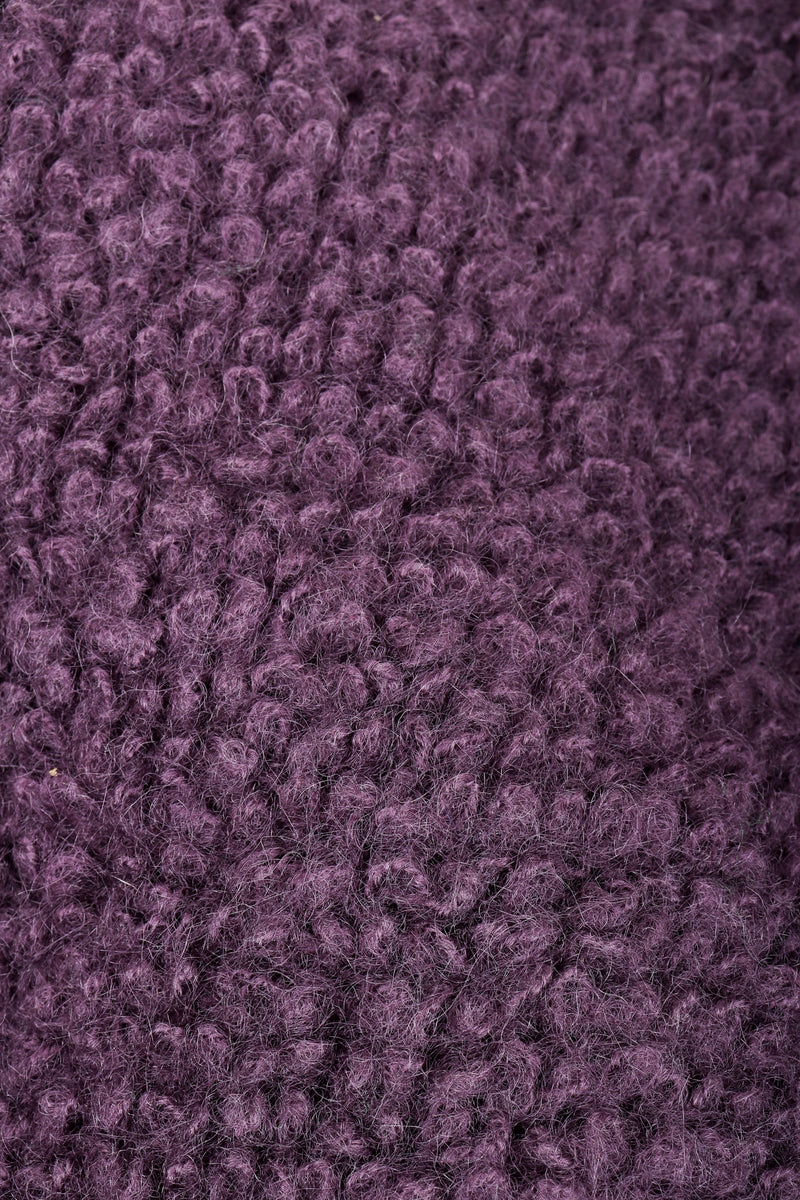 Vintage Sonia Rykiel Curly Wool Cape Coat Poncho fabric