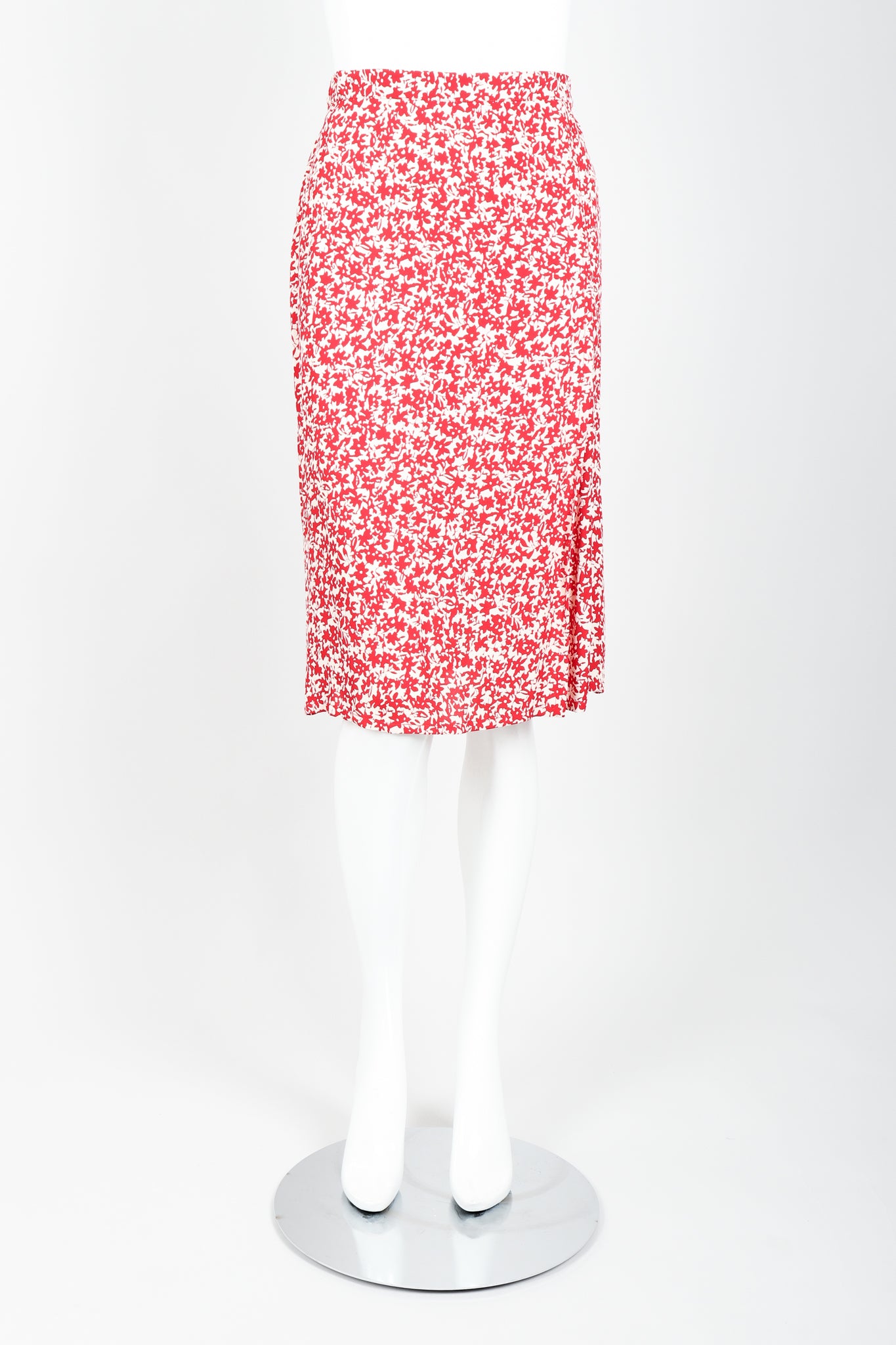 Vintage Sonia Rykiel Graphic Wraparound Top & Skirt Set Front Skirt Crop at Recess