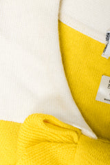 Vintage Sonia Rykiel Yellow Bow Collared Swing Sweater Collar discoloration