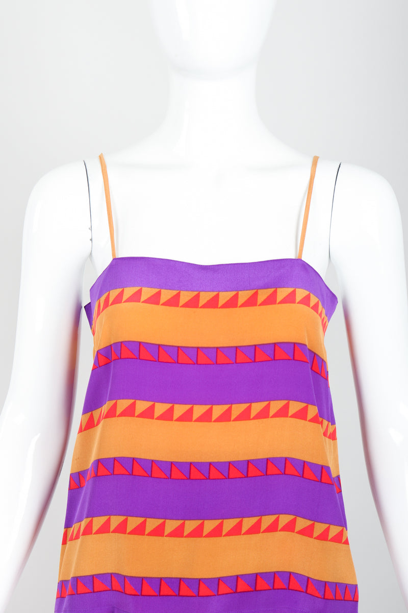 Vintage Soo Yung Lee Santa Fe Stripe Cami Outfit on Mannequin front at Recess
