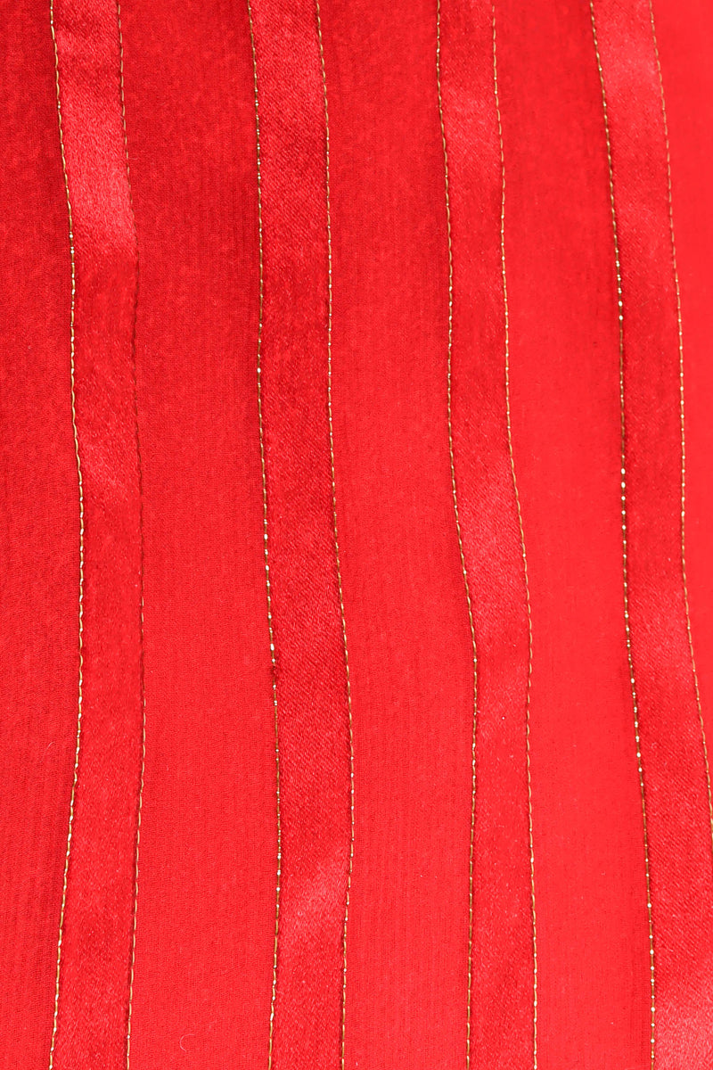 Vintage Soo Yung Lee Silk Column Stripe Maxi Dress stripe columns print @ Recess LA