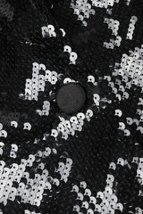 Recess Los Angeles Vintage Sophie Sitbon Liquid Sequin Longline Boyfriend Blazer