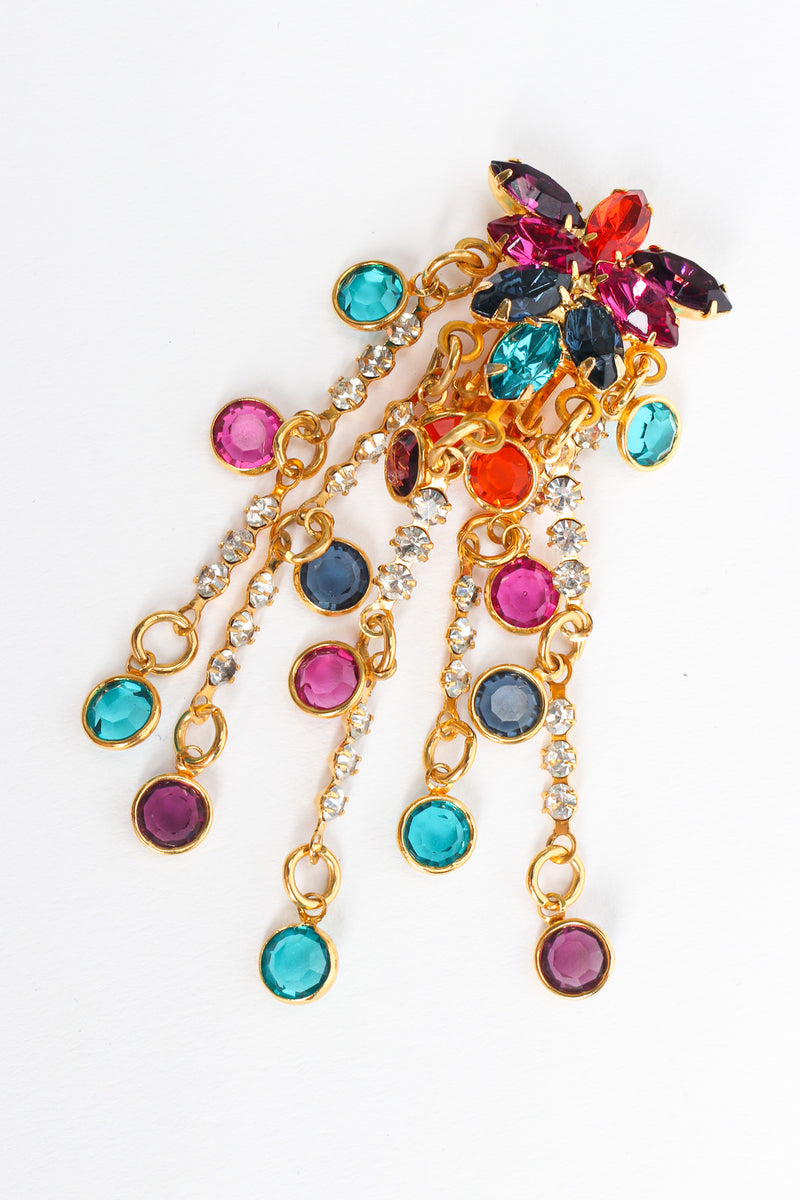 Rainbow Chandelier Rhinestone Earrings