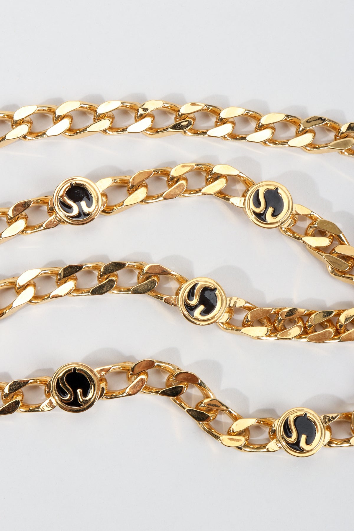st .john leather chain belt St John Chain Belt - Etsy main image 3