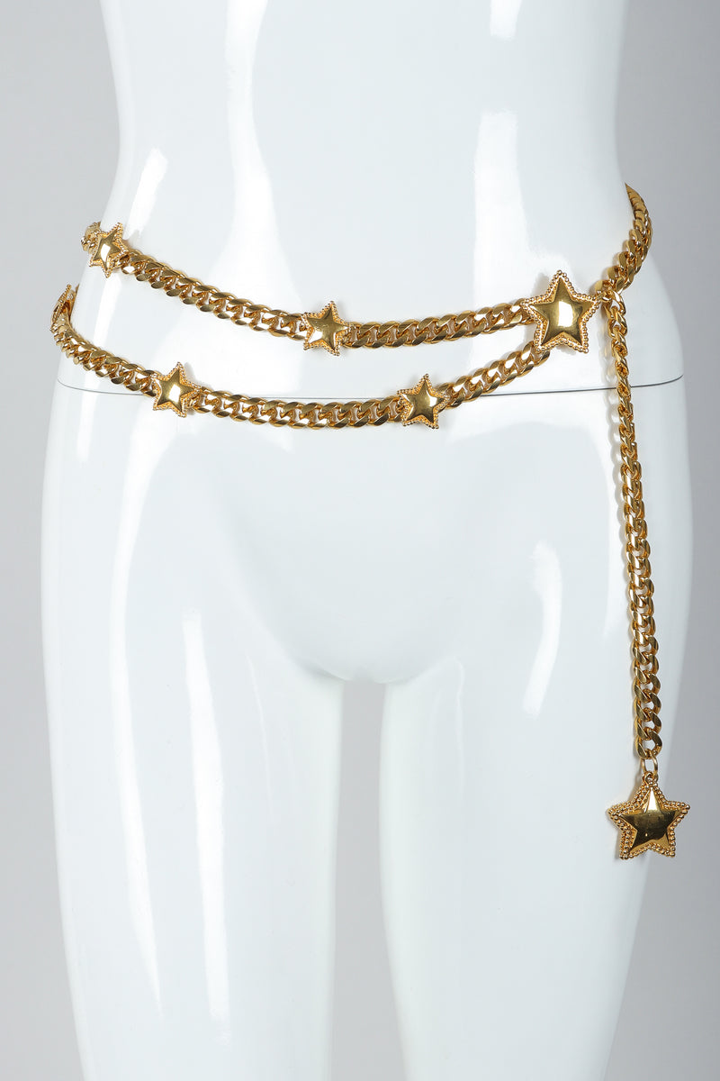 Vintage St. John Gold Star Draped Chain Belt – Recess