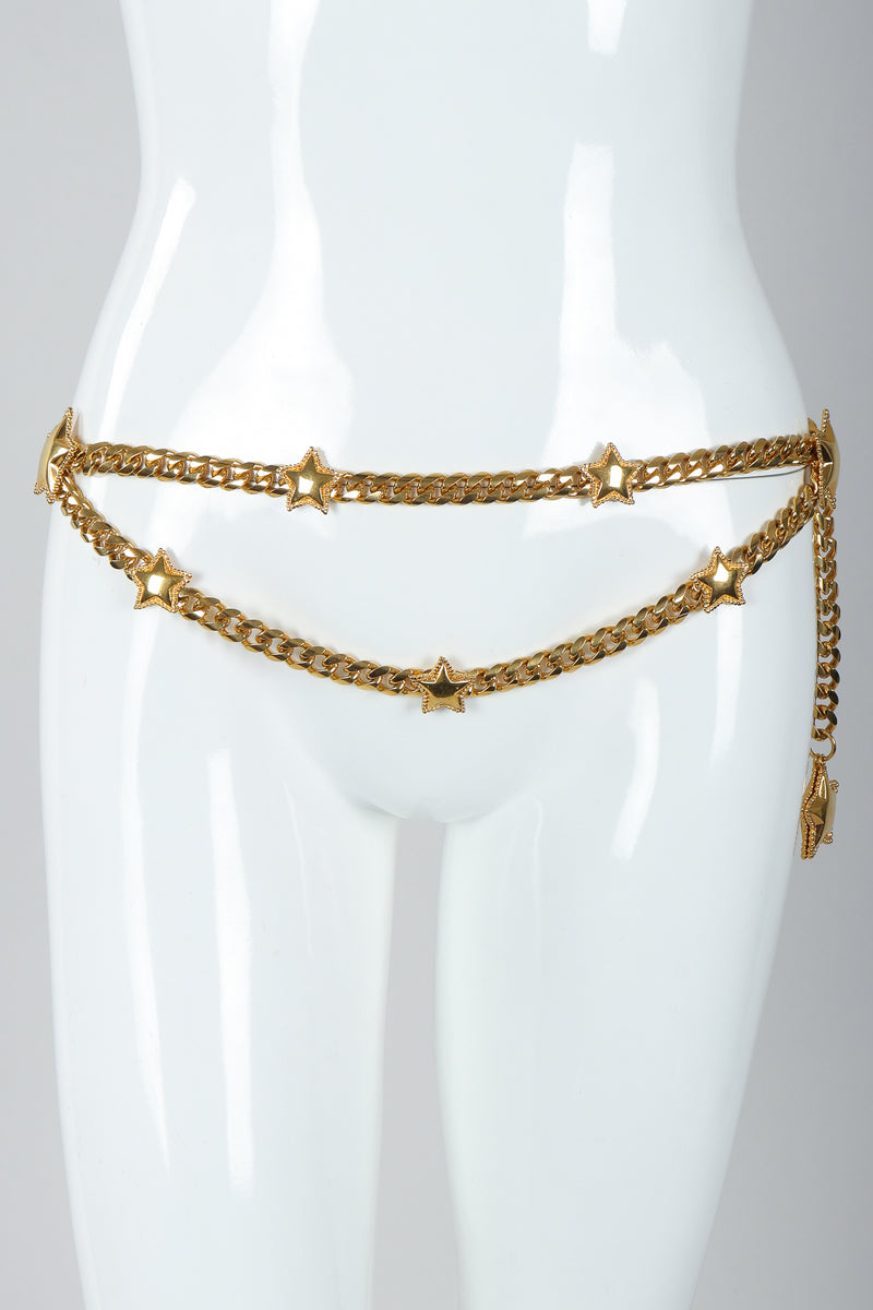 Vintage St. John Starry Draped Chain Belt on Mannequin Hip at Recess Los Angeles
