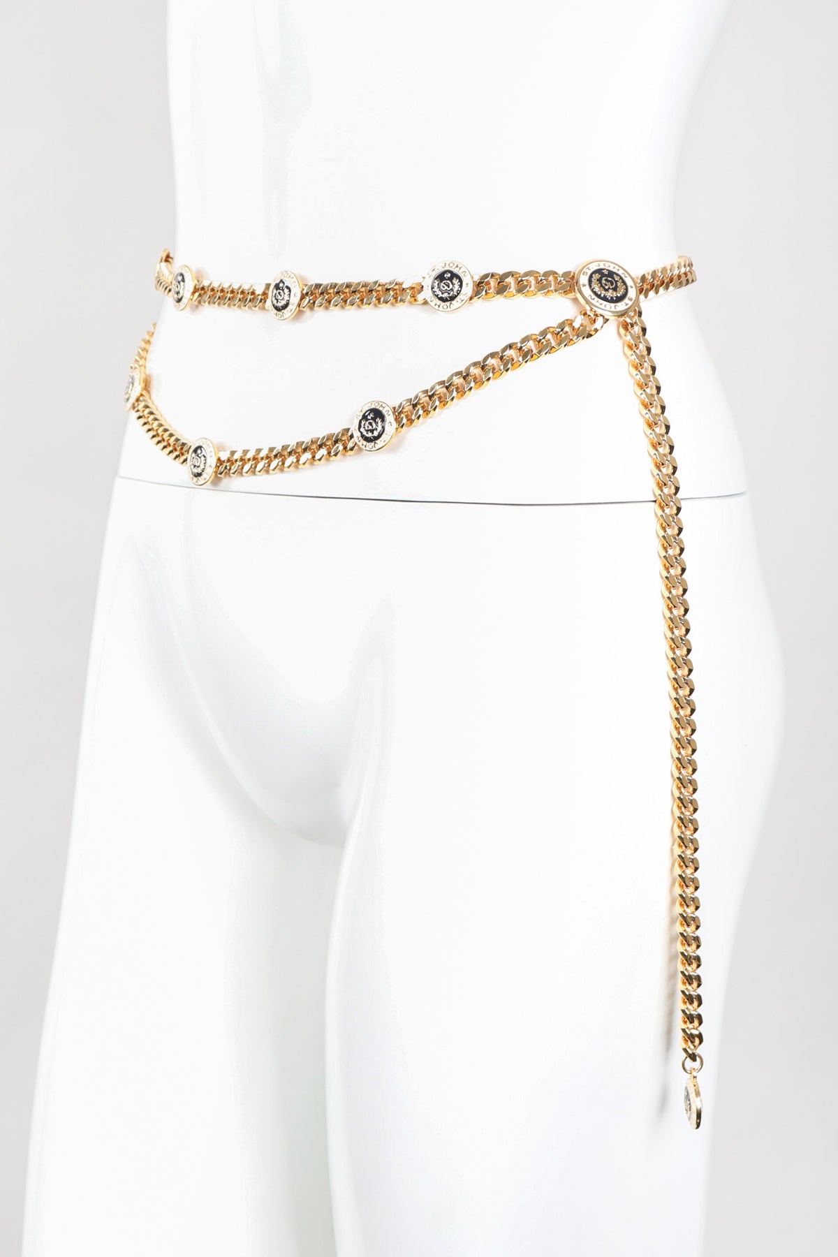 ST JOHN Gold and White Belt stjohnknits-_a31a030-re23bk00-  main image 3