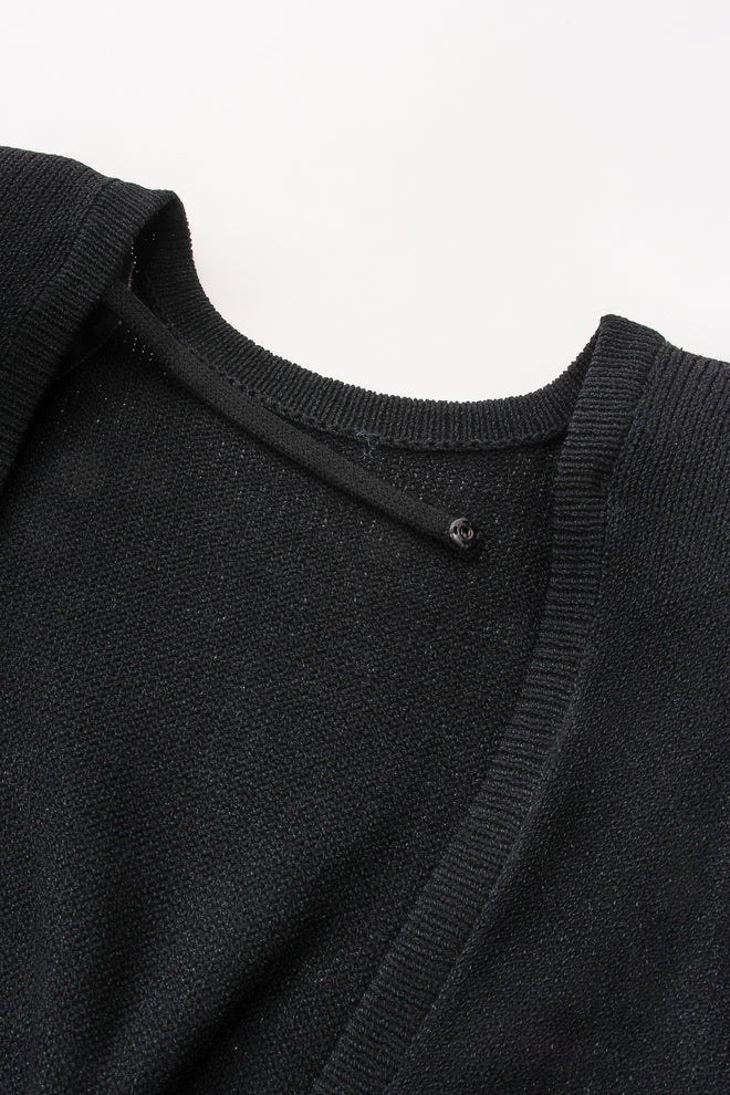 Vintage St John Ruffle Sleeve Knit Dress back strap at Recess Los Angeles