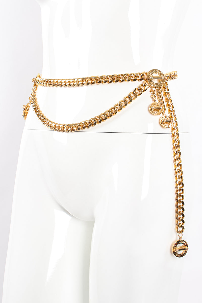 Vintage St John Draped Toggle Charm Chain Belt on Mannequin at Recess Los Angeles