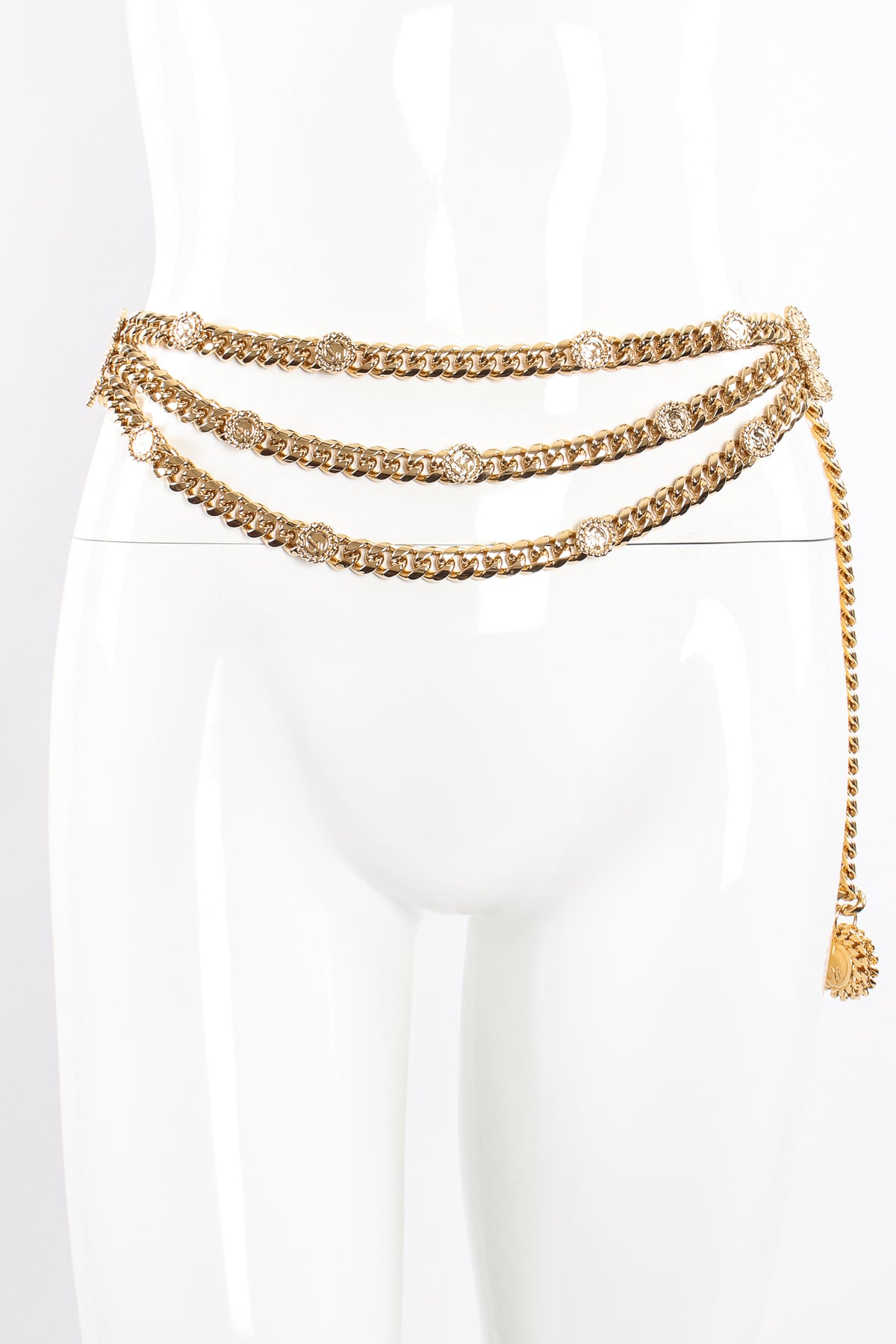 St. John skinny waist chain belt St. John Skinny Metal Waist Belt - Gold Belts, Accessories  main image 2