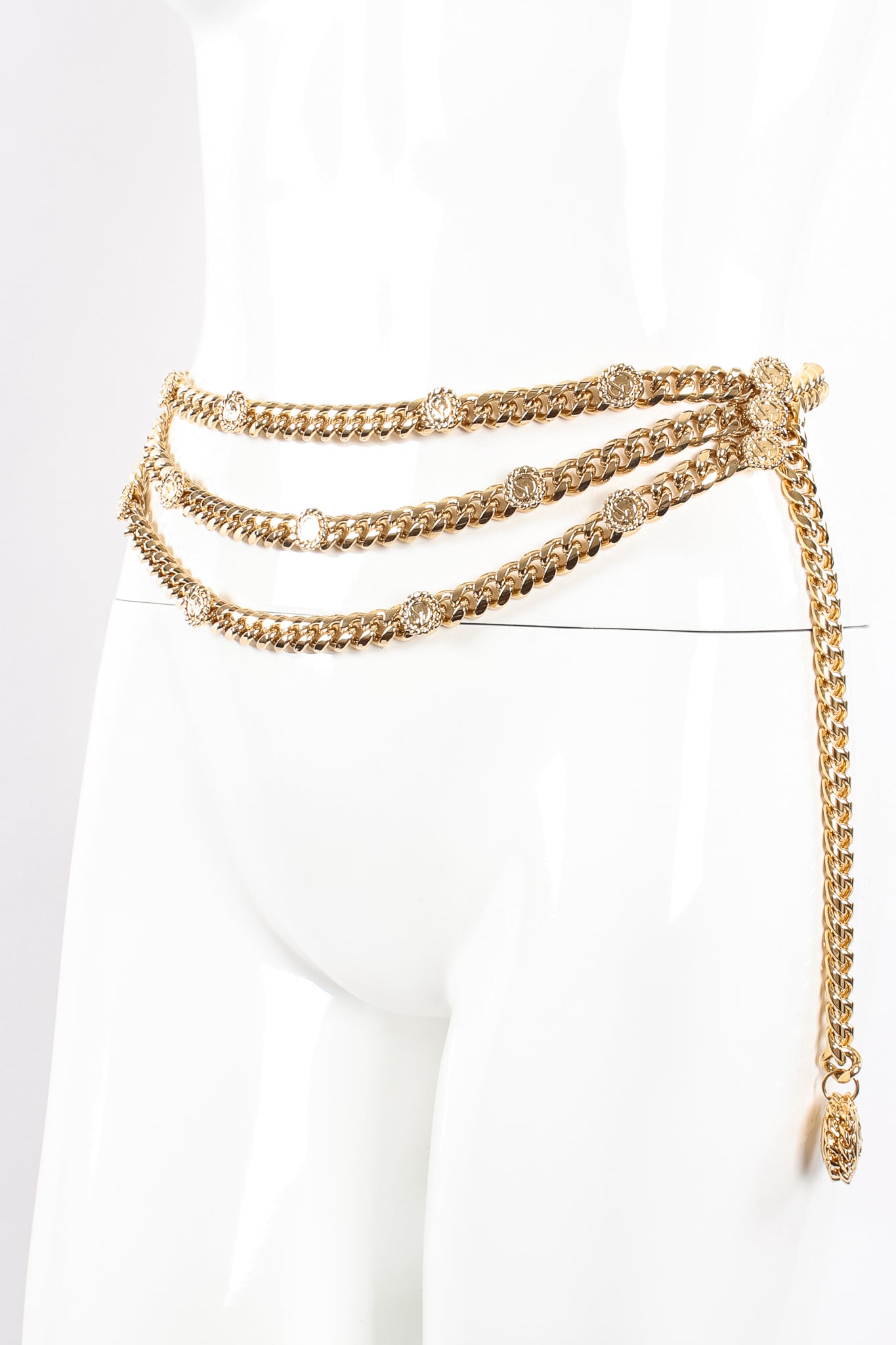 Vintage St John Chunky Triple-Strand Chain Belt II on Mannequin at Recess Los Angeles