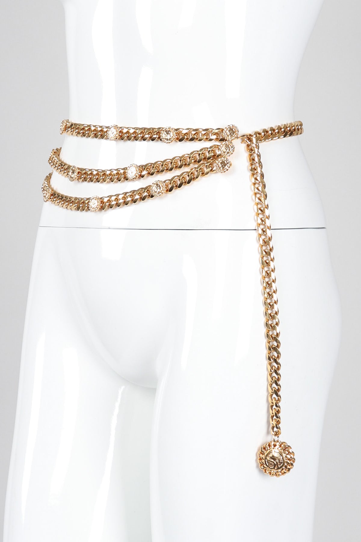 Vintage St. John Chunky Triple-Strand Chain Belt – Recess