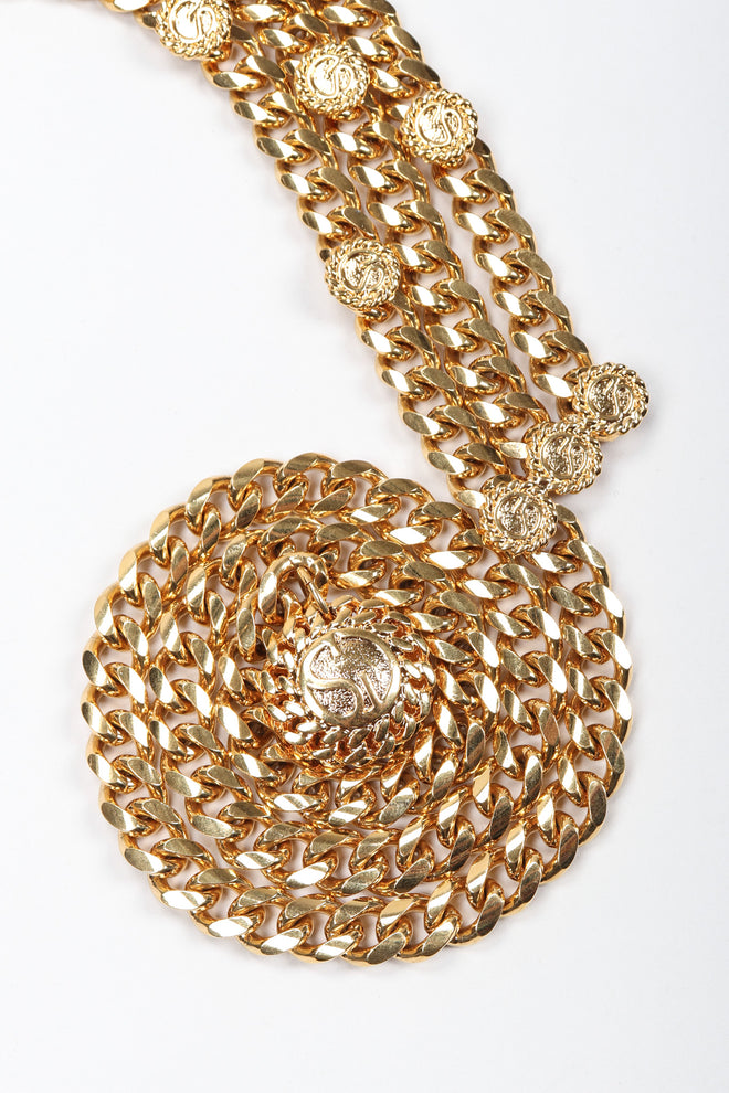 Recess Los Angeles Vintage St. John Chunky Triple-Strand Chain Belt