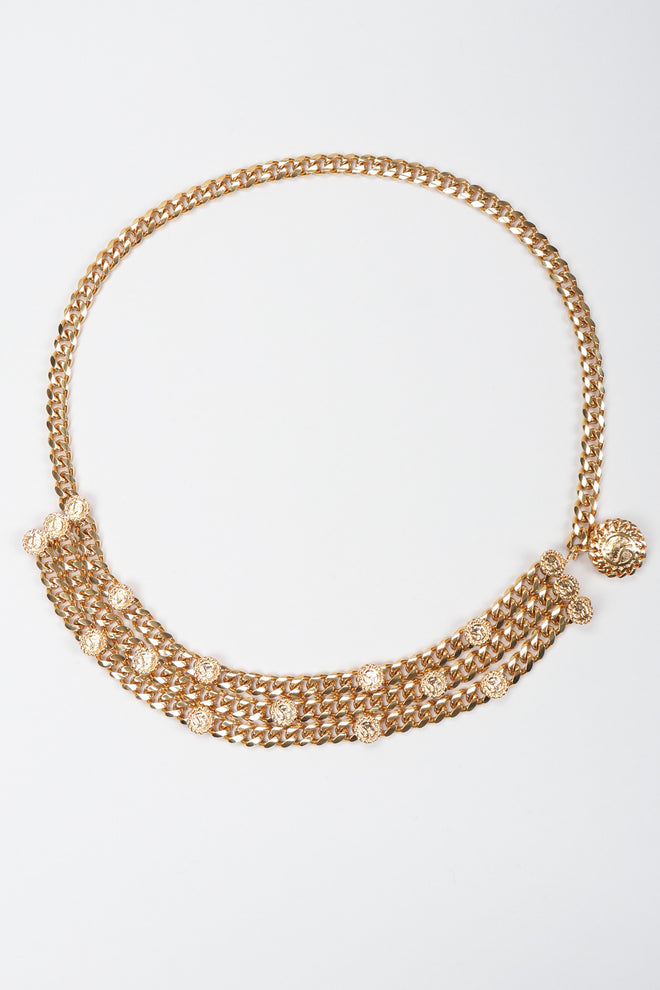 Recess Los Angeles Vintage St. John Chunky Triple-Strand Chain Belt