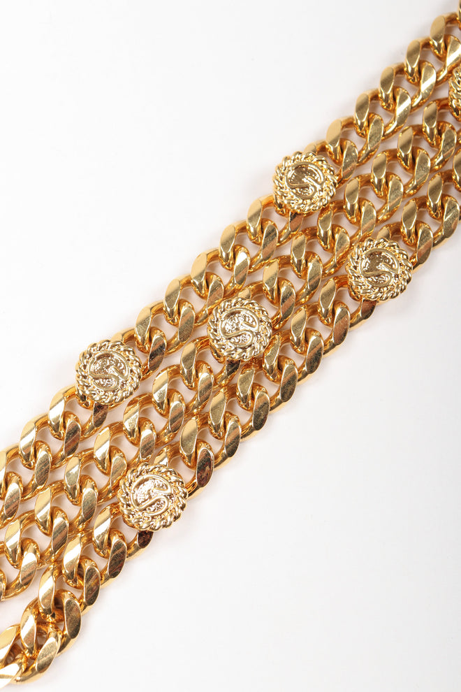 Recess Los Angeles Vintage St. John Chunky Triple-Strand Chain Belt