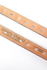 Vintage Streets Ahead Double Strapped Statement Medallion Belt signature at Recess Los Angeles